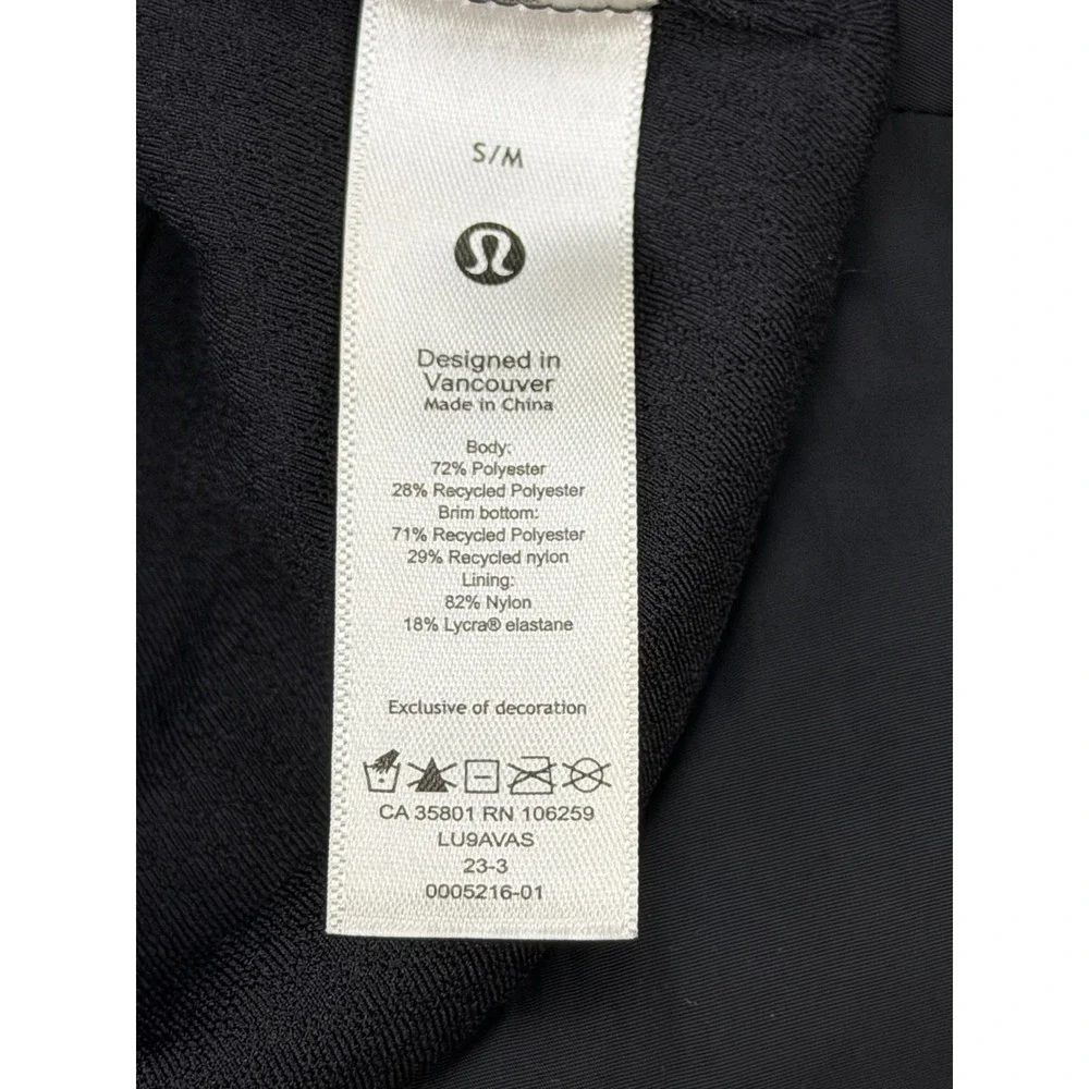 Lululemon Textured Fleece Bucket Hat Hat Black Buckle S/M